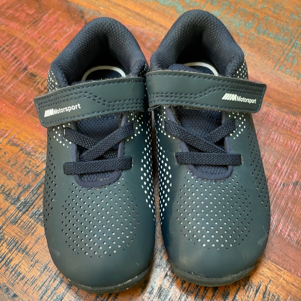 BMW navy Puma sneakers kids 8